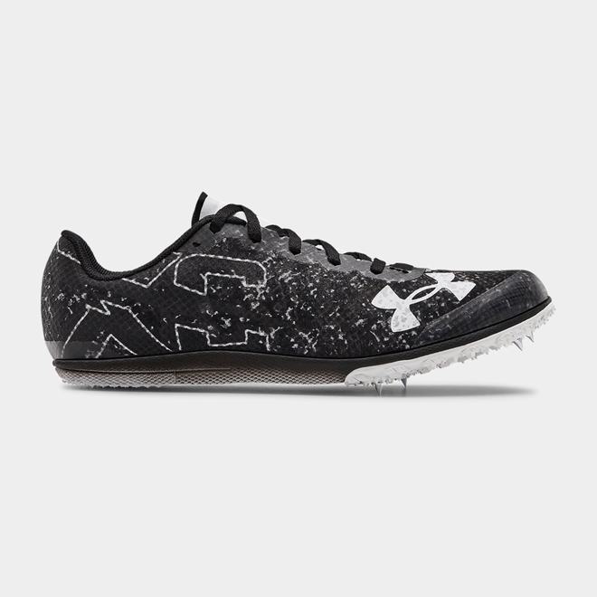 Under Armour Brigade XC Low Spikes - Damske Bezecke Topanky - Čierne/Biele